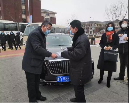 教育工委常务副书记,市教委主任荆洪阳深入我校督导检查疫情防控工作